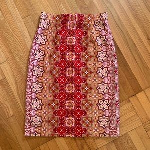 Antonio Melani Red Pencil Skirt Mid-Length